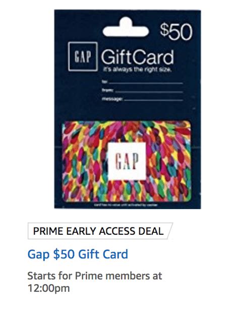 Added on 6/29/21 expired 07. OOS Amazon: $50 Gap Gift Card on Sale - Doctor Of Credit