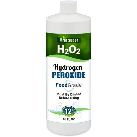 The brown bottle of hydrogen peroxide you do not swallow! 12% Food Grade Hydrogen Peroxide - surface disinfectant ...