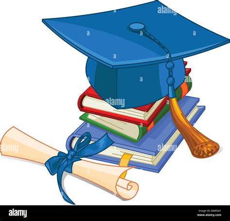 Graduation Cap And Diploma Stock Vector Image Art Alamy