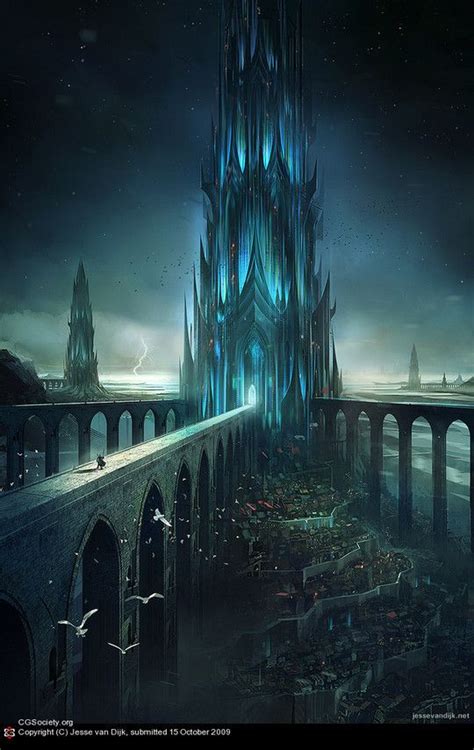 World Of Fantasy And Imagination Which Depict Future Cities Dreamy