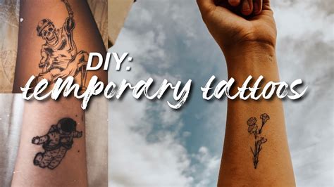 Diy Temporary Tattoos Using Printer Paper And Ink Youtube