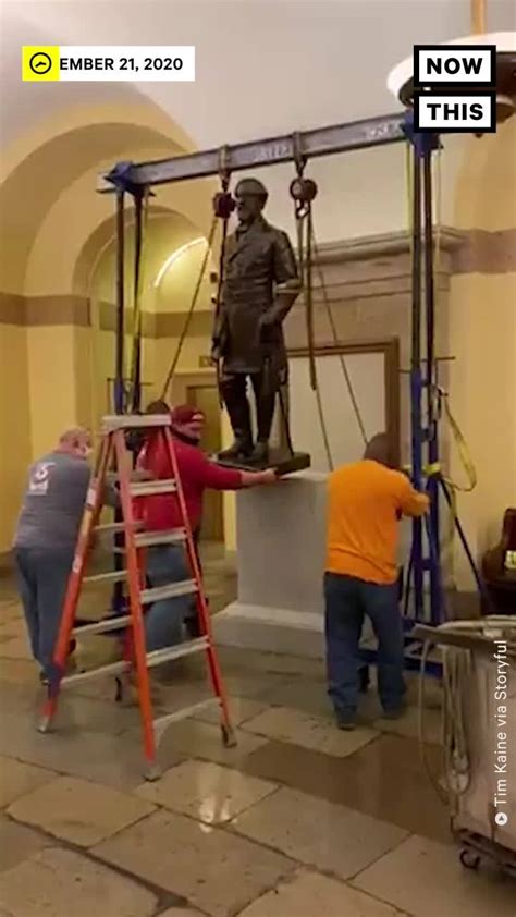 Statue Of Robert E Lee Removed From Us Capitol Building A Statue