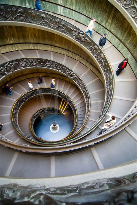 Spiral Staircase At The Vatican Museum In Vatican City Rome Italy