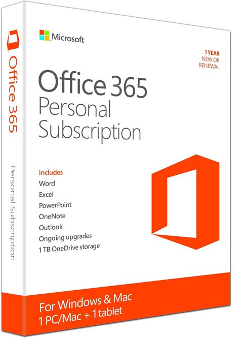 Microsoft Office 365 Personal Suscripción De 12 Meses 1 Persona Home
