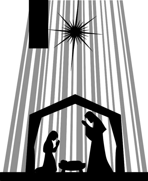 Nativity Silhouette Vector Image Public Domain Vectors