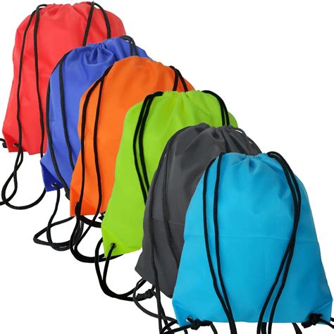 Cheap Eco Friendly Recycled Large Drawstring Bag With Custom Logo