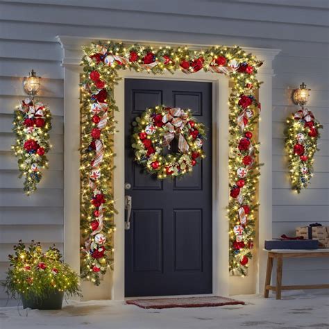 The Cordless Prelit Christmas Tartan Holiday Trim 30 Wreath