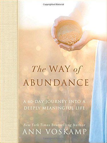 The Book Cover For The Way Of Abundance