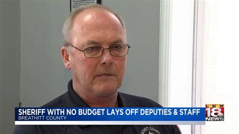 Breathitt Sheriff Speaks After Layoffs Youtube