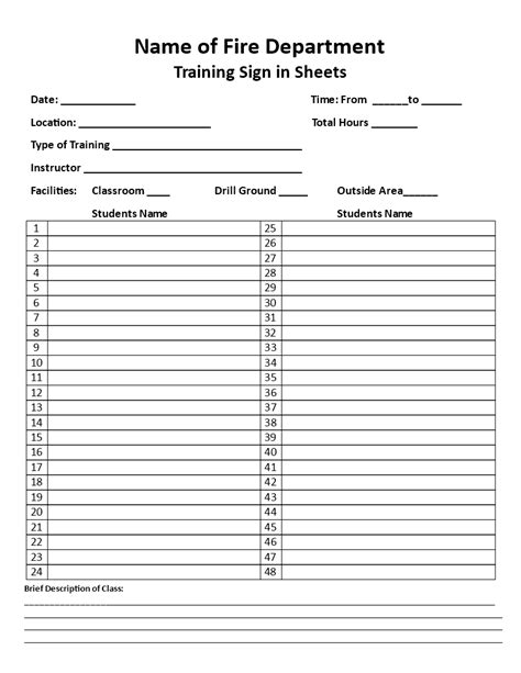 Sample Training Sign In Sheet How To Create A Training Sign In Sheet