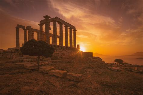 Temple Of Poseidon Sounion Greece Reurope