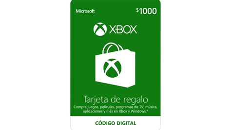 Comprar Tarjeta De Regalo Digital De Xbox Microsoft Store Es Mx