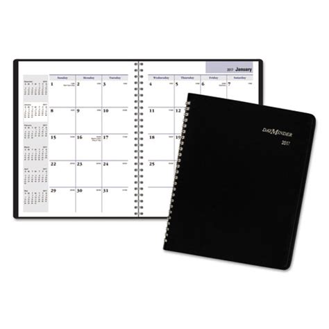 At A Glance® Dayminder® Monthly Planner 6 78 X 8 34 Black 2018