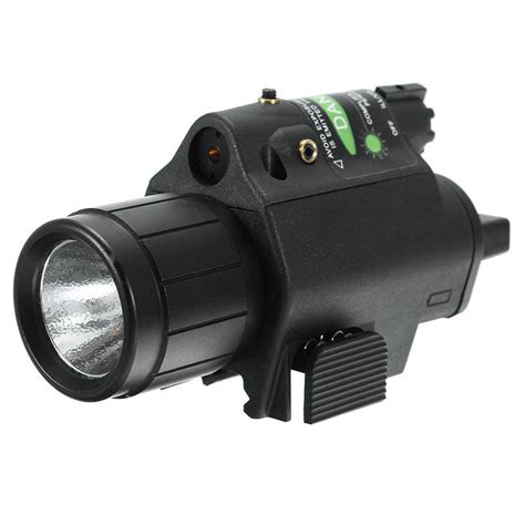 Green Laser Sight Dot Scope 300 Lumen Led Flashlight Combo Tactical