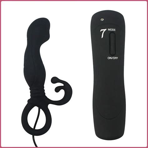 Buy 7 Mode Vibrating Universal Prostate Probe Safe Silicone Anal Butt Plug For