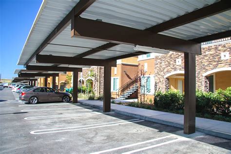 As you can notice, the slope of the roof is steep enough to drain the water efficiently. Standard Carports - Baja Carports | Solar Support Systems ...