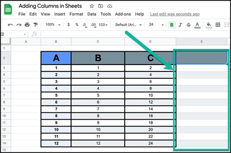 How To Add Columns In Google Sheets Sheets Com