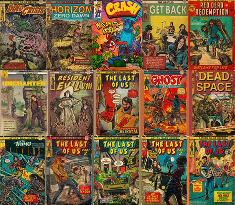 I Would Actually Put These Vintage Comic Book And Videogame Mashups On