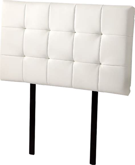 PU Leather Single Bed Deluxe Headboard Bedhead - White | Buy Single Size Headboard - 135375