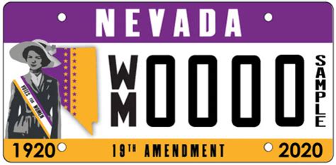 Women’s Suffrage Nevada Specialty License Plate Available Nevada News Politics And Government