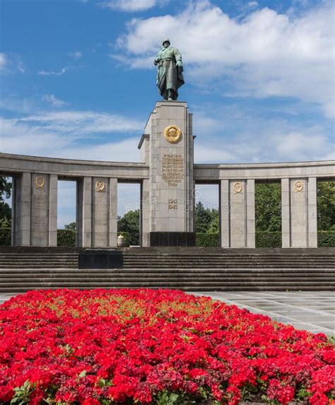 The Soviet War Memorial In Tiergarten Berlin Germany Editorial Stock