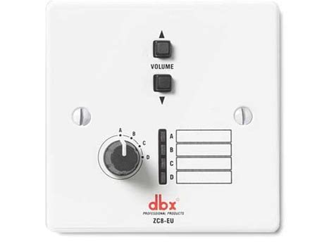 dbx zc 8 remote source selector volume control buy cheap at huss light and sound