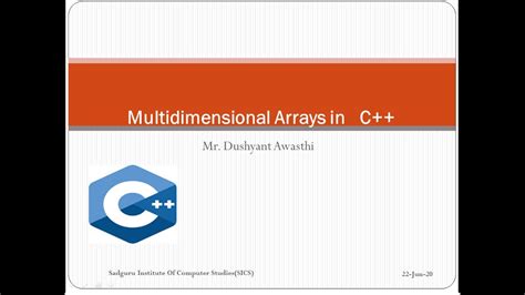 Cpp by vivacious vicuña on may 25 2020 donate. Multidimensional Arrays in C++ - YouTube