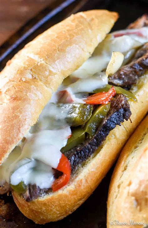 Plus my sandwich is not take the flank steak out of the crockpot and thinly slice it, it will fall apart. Crockpot Philly Cheese Steak - Flavor Mosaic