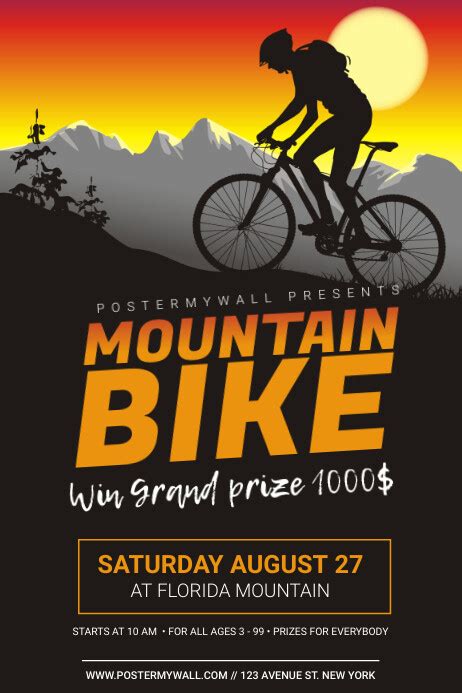 Copy Of Mountain Bike Event Flyer Design Template Postermywall