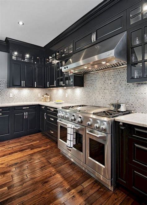 55 Black Kitchen Cabinets Design Kitchendesign Kitchenideas