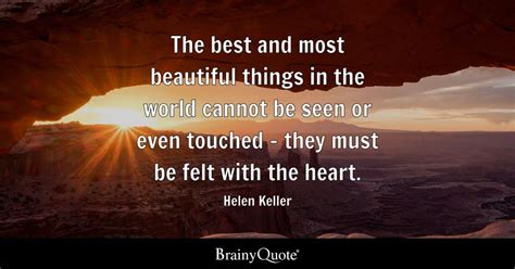 helen keller the best and most beautiful things in the