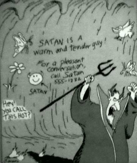 Satán With You 👿 The Far Side Far Side Cartoons Larson Cartoons