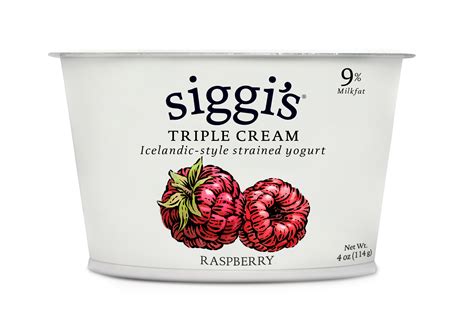 Siggis Raspberry Triple Cream Icelandic Style Yogurt Raspberry