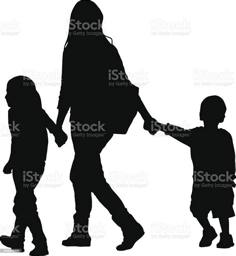 This year to conduct a special english lesson for international women's day, we suggest you choose from the commercials made about women and for women. Mom Walking With Kids Stock Illustration - Download Image ...