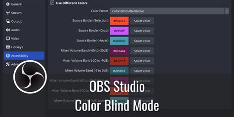 How To Enable Obs Color Blind Mode 5 Steps