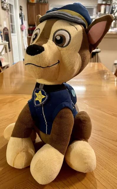 Nickelodeon Paw Patrol Chase 14 Plush Police Dog Stuffed Animal Brown