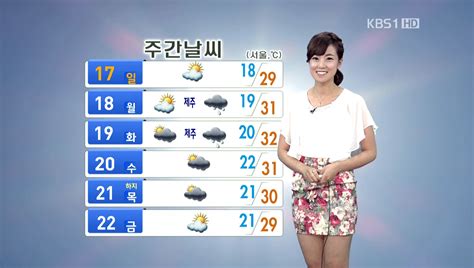 2012년 6월 16일 KBS 정오뉴스 날씨 오수진