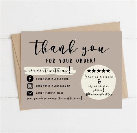 Is it food they ordered? INSTANT DOWNLOAD thank you card/ Editable and Printable ...