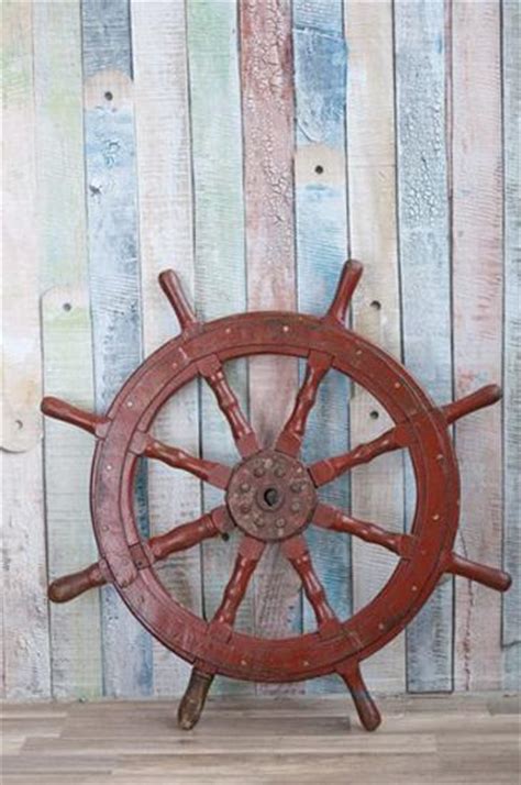 Nautical Decor Ideas Advanced By Vintage Ship Wheels And