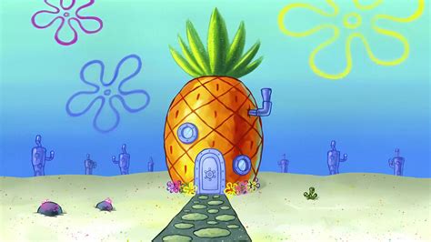 spongebob pineapple house 4k 8270i wallpaper iphone phone