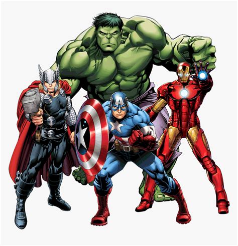 Hulk Captain America Iron Man Thor Hd Png Download Transparent Png