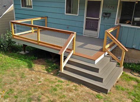 Front Porch Built With Wrap Around Stairs Designed And Built By