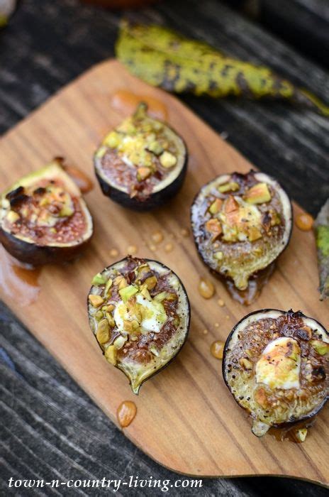 Roasted Figs With Goat Cheese And Honey Town And Country Living
