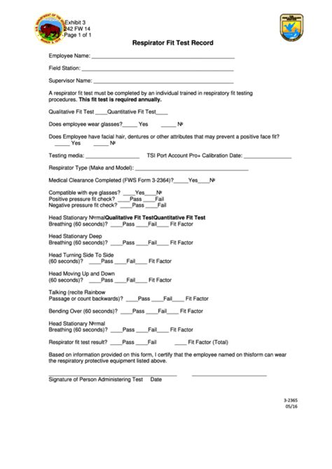 You may also check out questionnaire templates & examples. Top 8 Respirator Fit Test Form Templates free to download ...