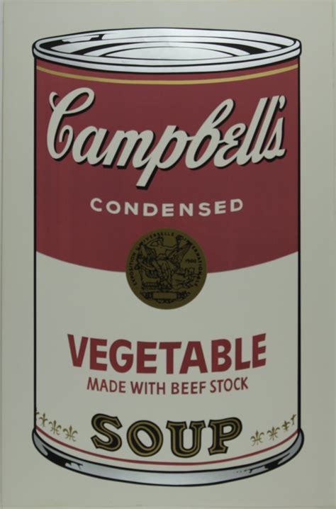 Campbells Soup I Vegetable Fands Ii48 By Andy Warhol