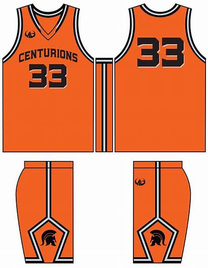 Basketball Template Jersey Uniform Orange Templates Border