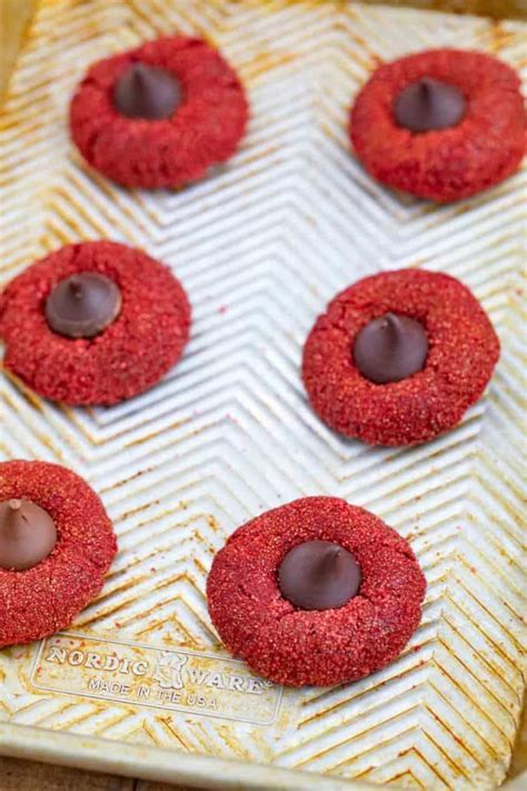 Peanut blossom is the official title of this classic cookie but it goes by lots of different names including peanut butter kiss cookie and hershey kiss cookie to name just a few. Red Velvet Kiss Cookies tastes like rich red velvet ...