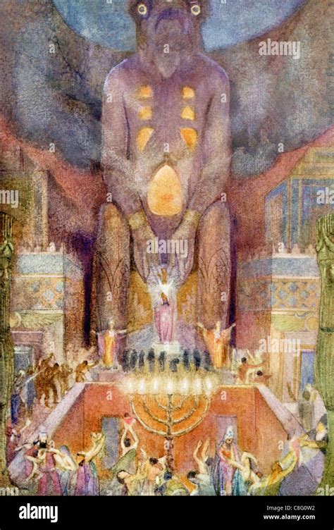 Here Is Portrayed The Worship Of Baal Hammon—said That Some Baal Stock