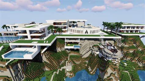The house has an absolutely perfect design, it is good both inside and outside! Modern Houses | Minecraft