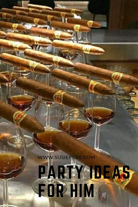 Great Party Ideas For Him Cigar Birthday Party Cigar Party Surprise